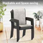 VRSHWO Garden Patio Chairs Set of 2