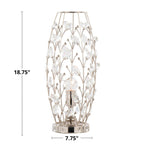 Crystal Buds 18" Contemporary Metal Uplight Lamp