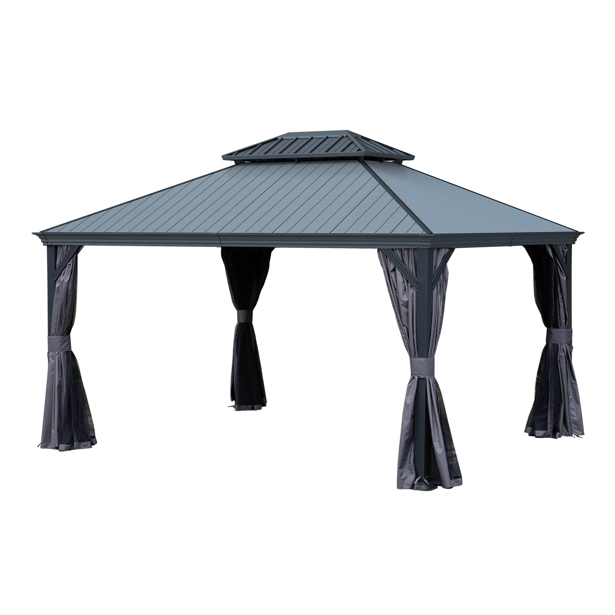 12'x14' Hardtop Gazebo with Resin Roof