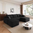 95" Cloud Sectional Sofa with Ottoman