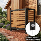 3-Panel Outdoor Air Conditioner Fence Screen