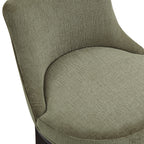 Lucia Wood Upholstered Chenille Barstool in Leaf