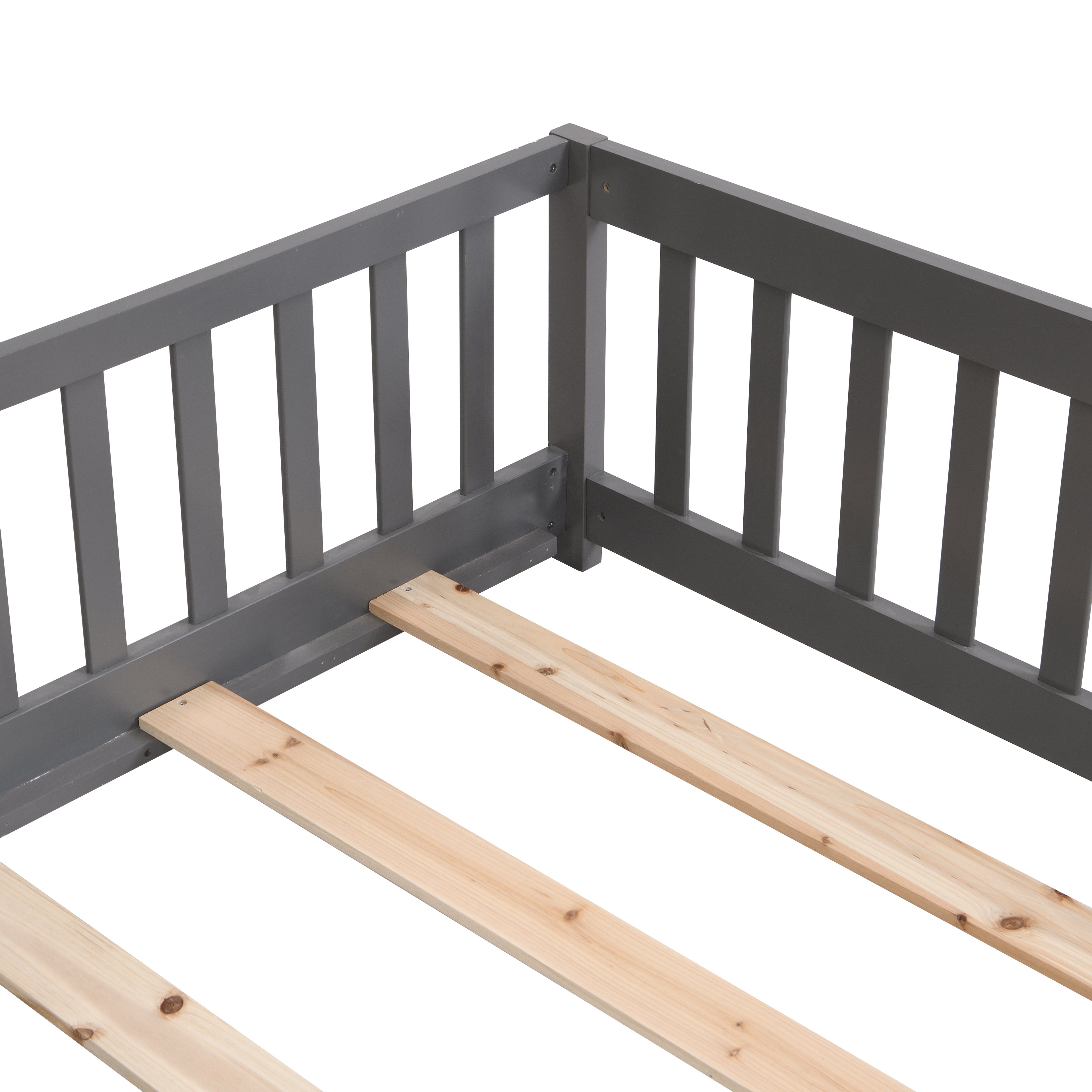 Twin Size Floor Bed with Door