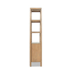Nolan 86" Reclaimed Wood Bookcase with Lower Cabinet