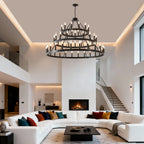 3 Tiers Wagon Wheel Chandelier