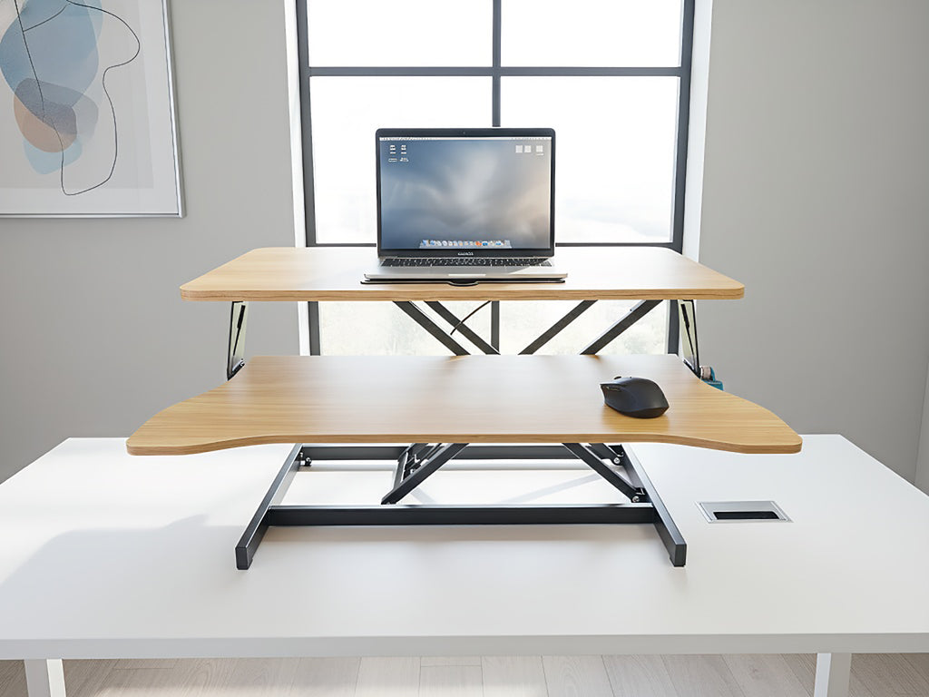 32 Inch Desk Converter – Height Adjustable Sit to Stand Riser