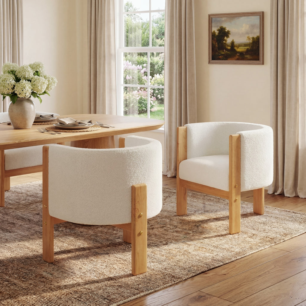 Upholstered Dining Chairs Set of 2