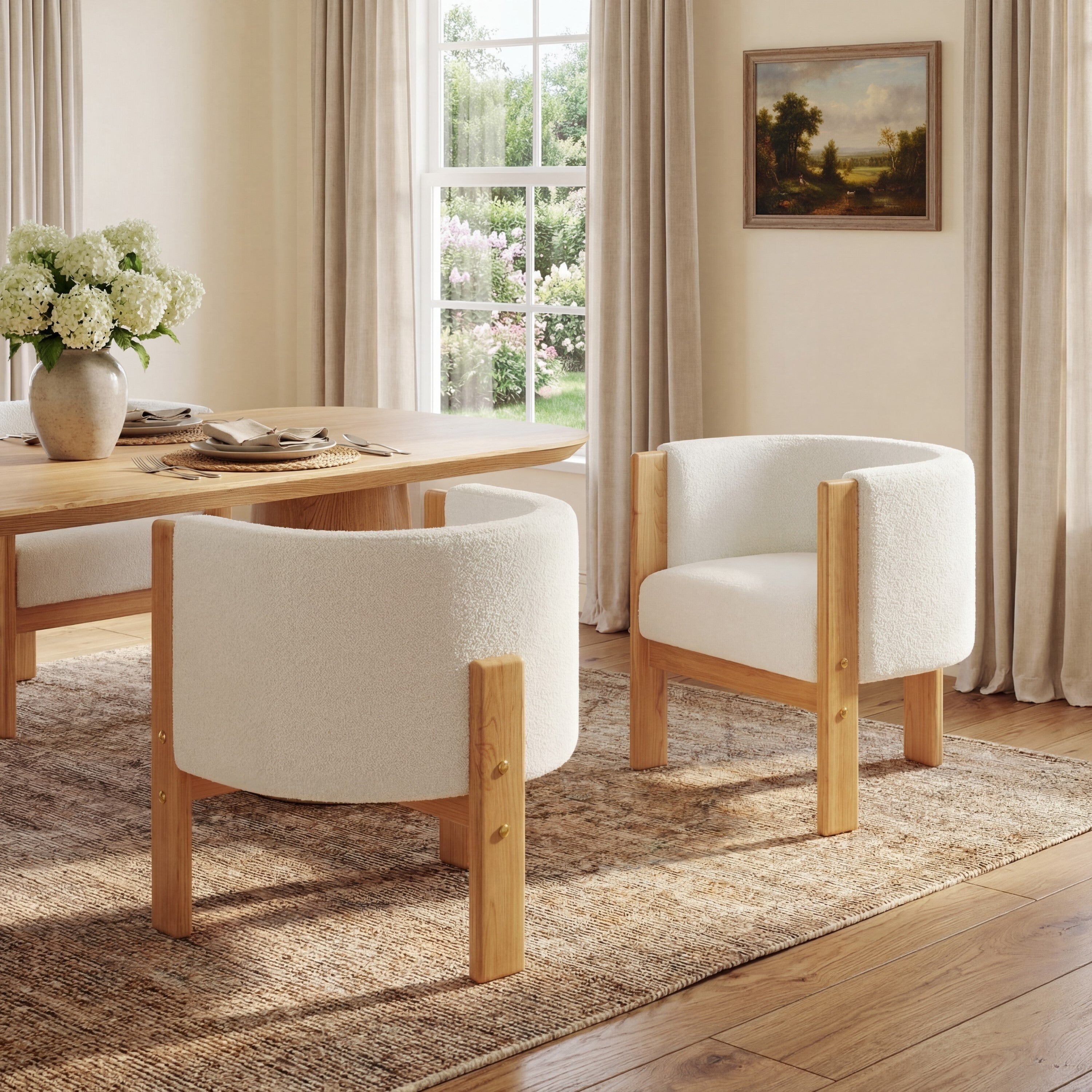 Upholstered Dining Chairs Set of 2