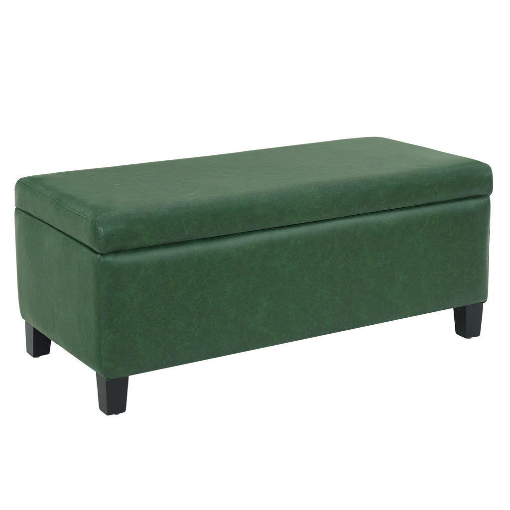 Storage Ottoman with Flip-Top Lid