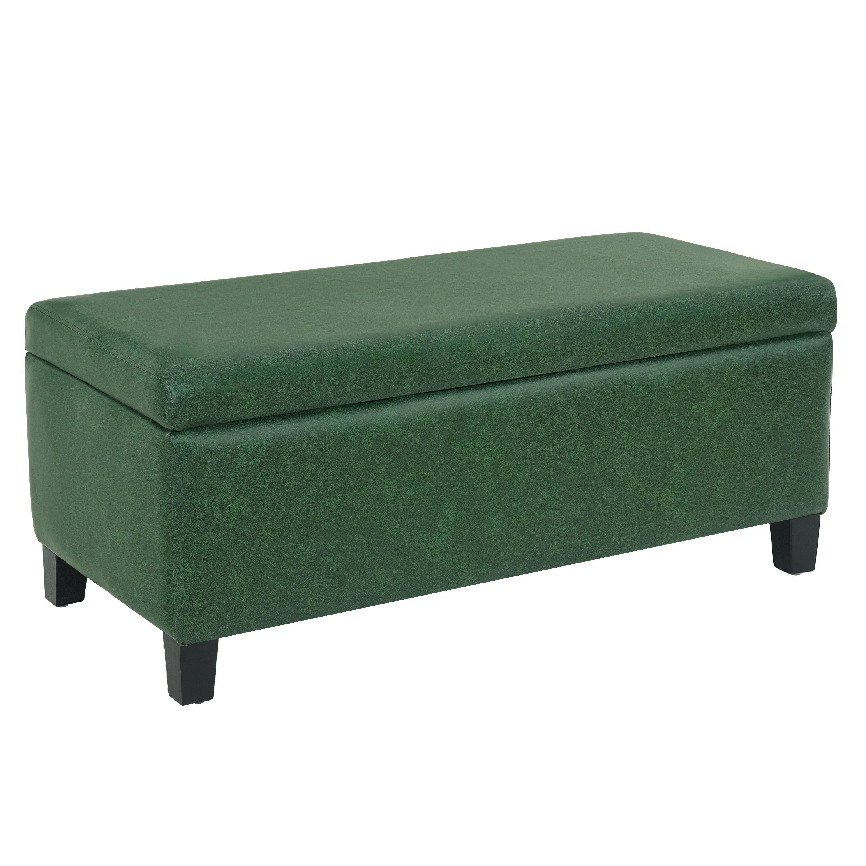 Storage Ottoman with Flip-Top Lid