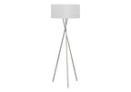 62" High Floor Lamp in Nickel Metal