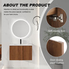 30" Wall-Mounted Bathroom Vanity with Sink Combo