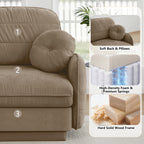 105" Chenille Cloud 3-Seater Sofa