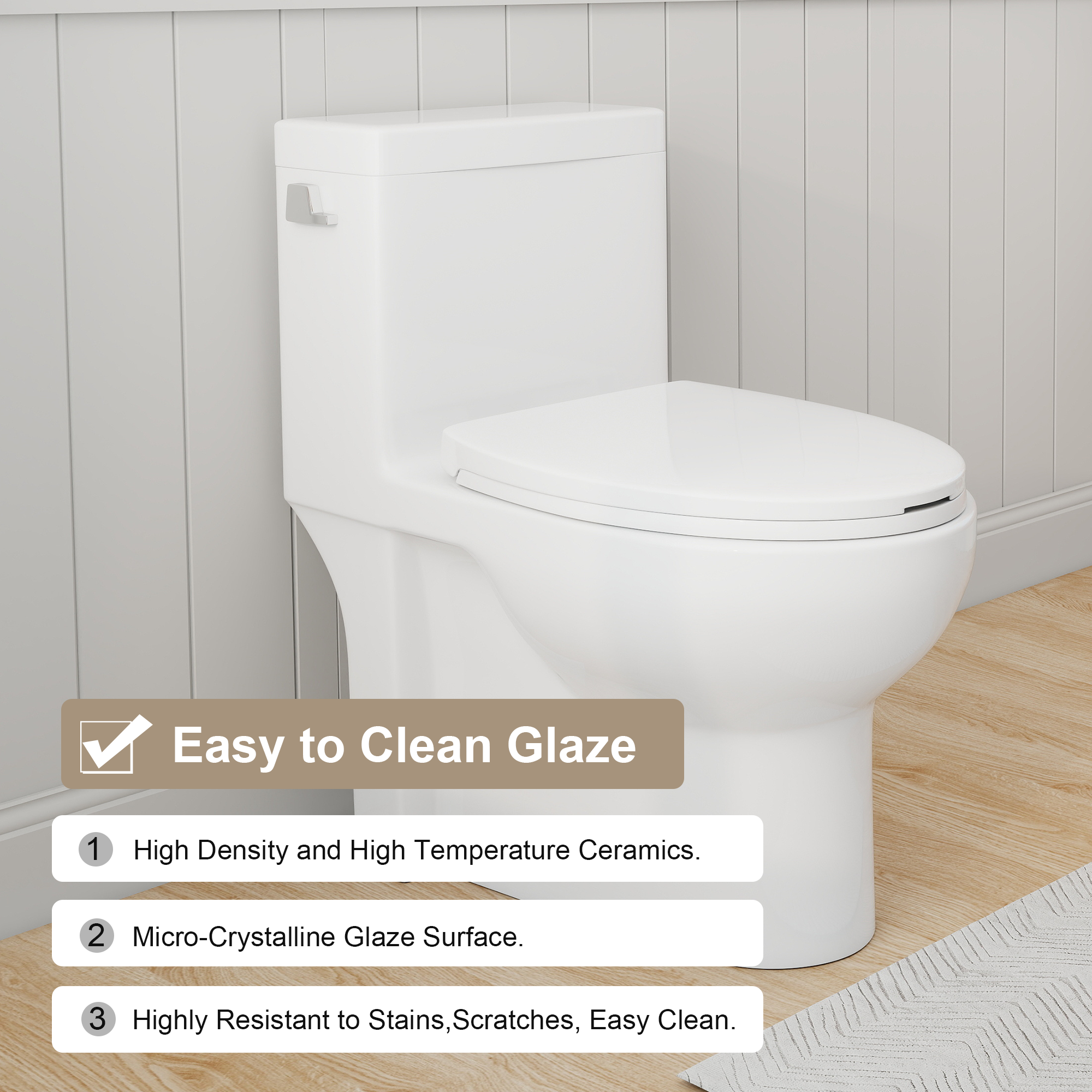 1.28 GPF Tornado Flush One-Piece Toilet
