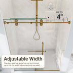 Frameless Single Sliding Shower Door