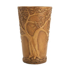 Tall Antique Bronze Tree-Embossed MGO Planter