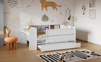 Multi-Functional Twin Daybed with Drawers and Trundle
