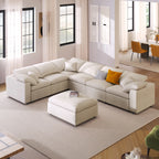 U_Style 120.8" Extra Large 7-Seater Modular Sectional Sofa
