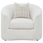 Rory Latte Sloped Arms Chair with Pillow
