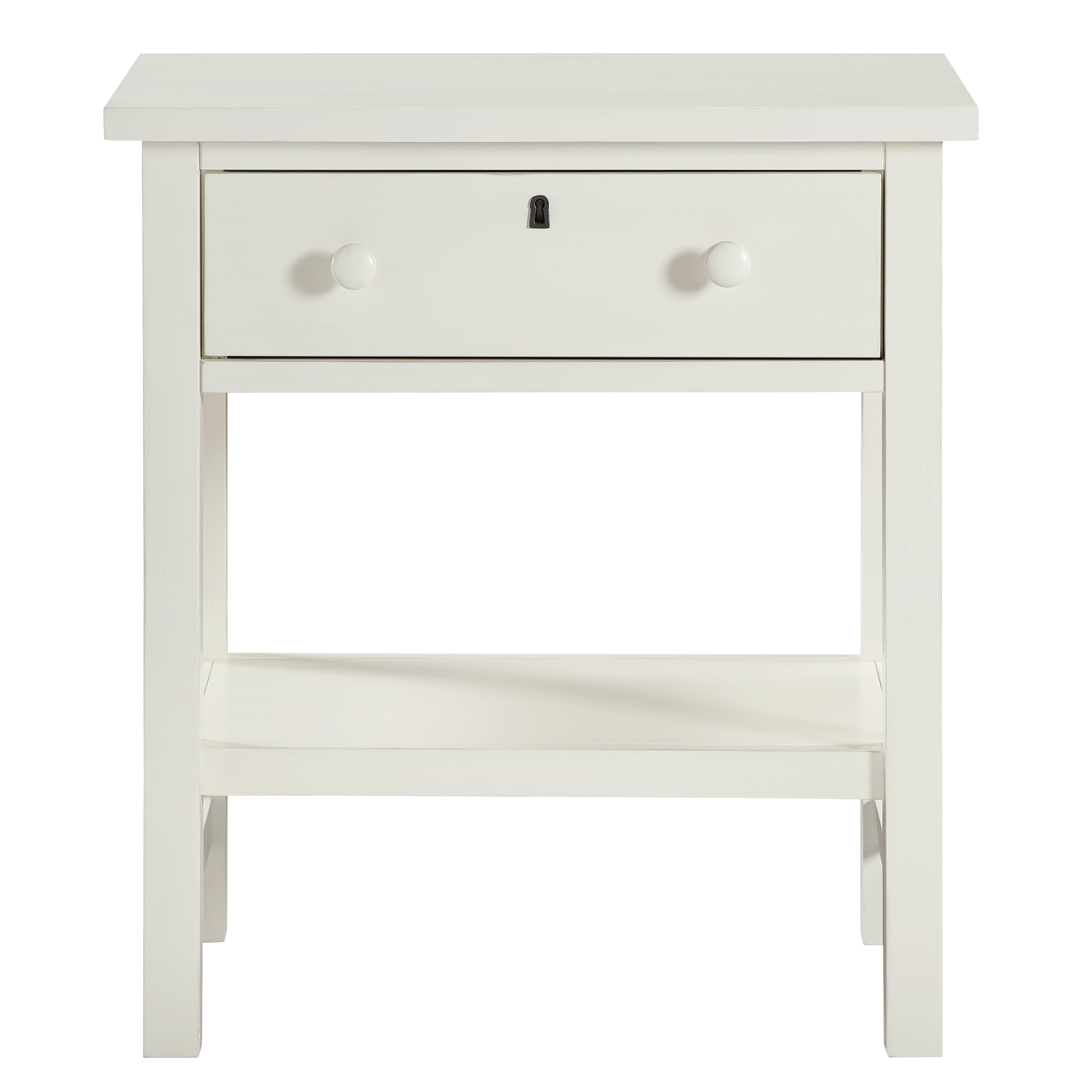 Finley 1-Drawer Storage Nightstand - Antique
