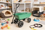 Folding Car Poly Garden Dump Truck with Steel Frame