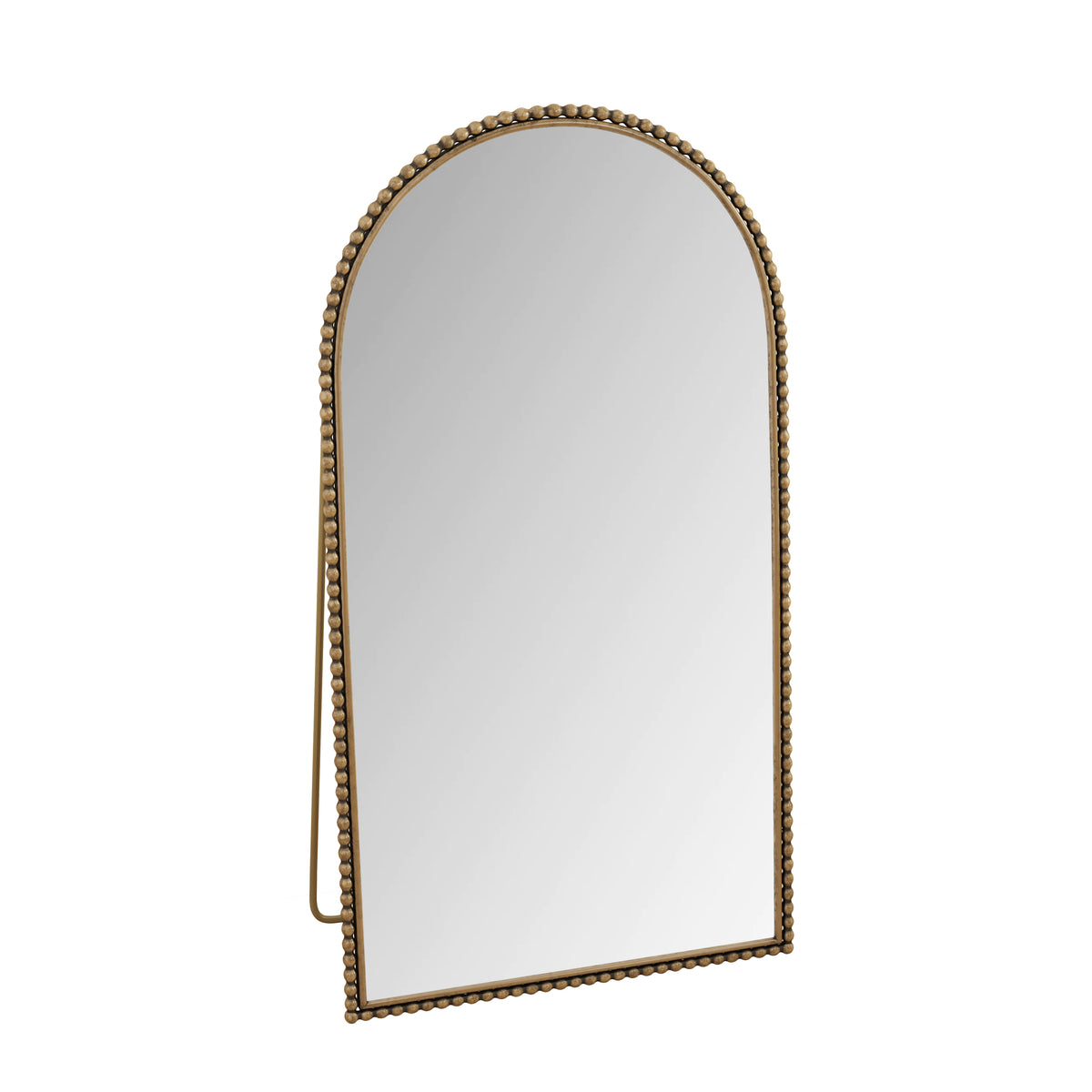 Iron Arch Retro Full Length Mirror with Supporting Feet, Gold