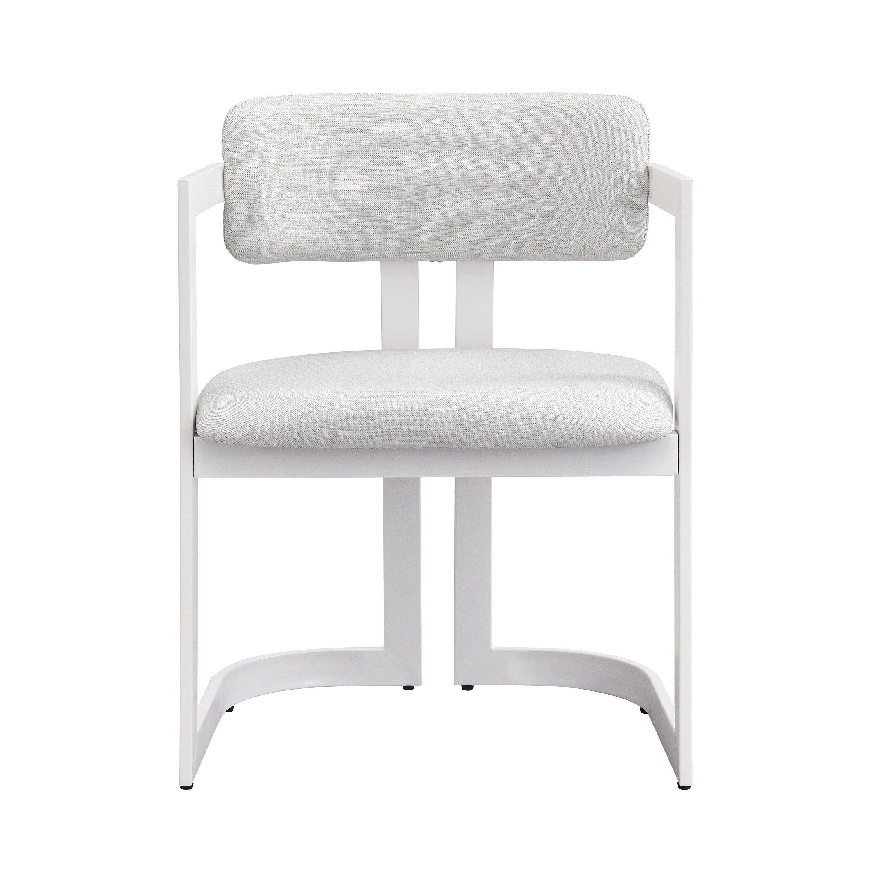 Upholstered Dining Chairs Set of 2, Fabric Armchairs