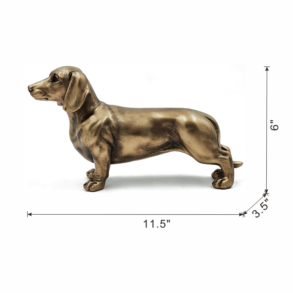 Lifelike Dachshund Figurine