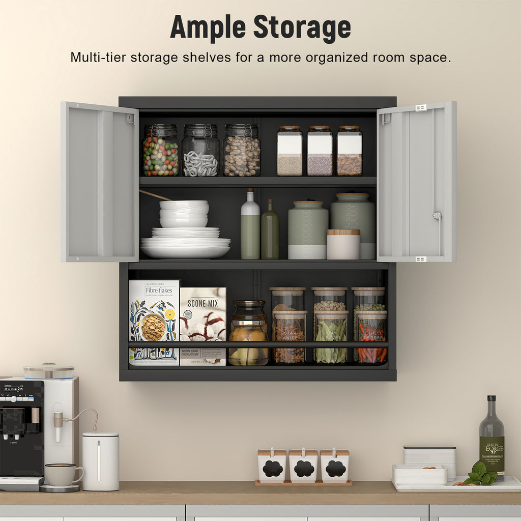 Metal Adjustable 2 Doors Storage Cabinet