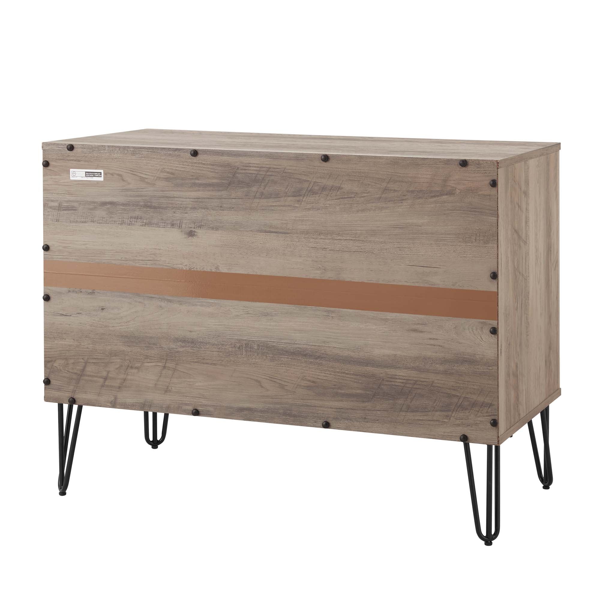 Dumbo 35" Fluted Dresser in Rustic