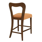 Counter Stool Without Arm (Walnut + Caramel) - Set of 2