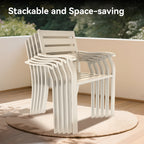 VRSHWO Iron Terrace Dining Chairs, a Set of 2