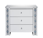 Sonia Mirrored & Faux Agate Console Cabinet