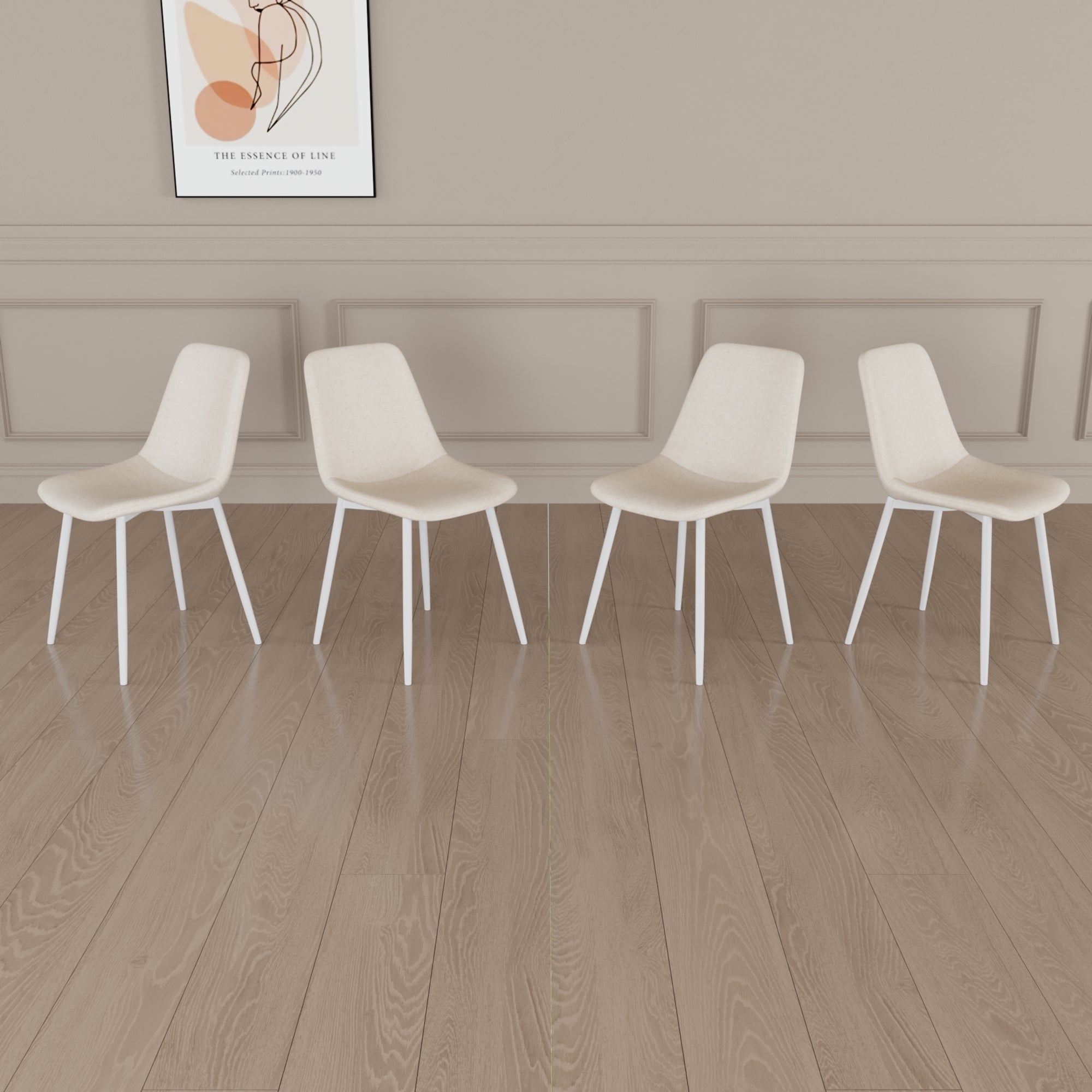 Set of 4 Modern Kitchen Dining Chairs