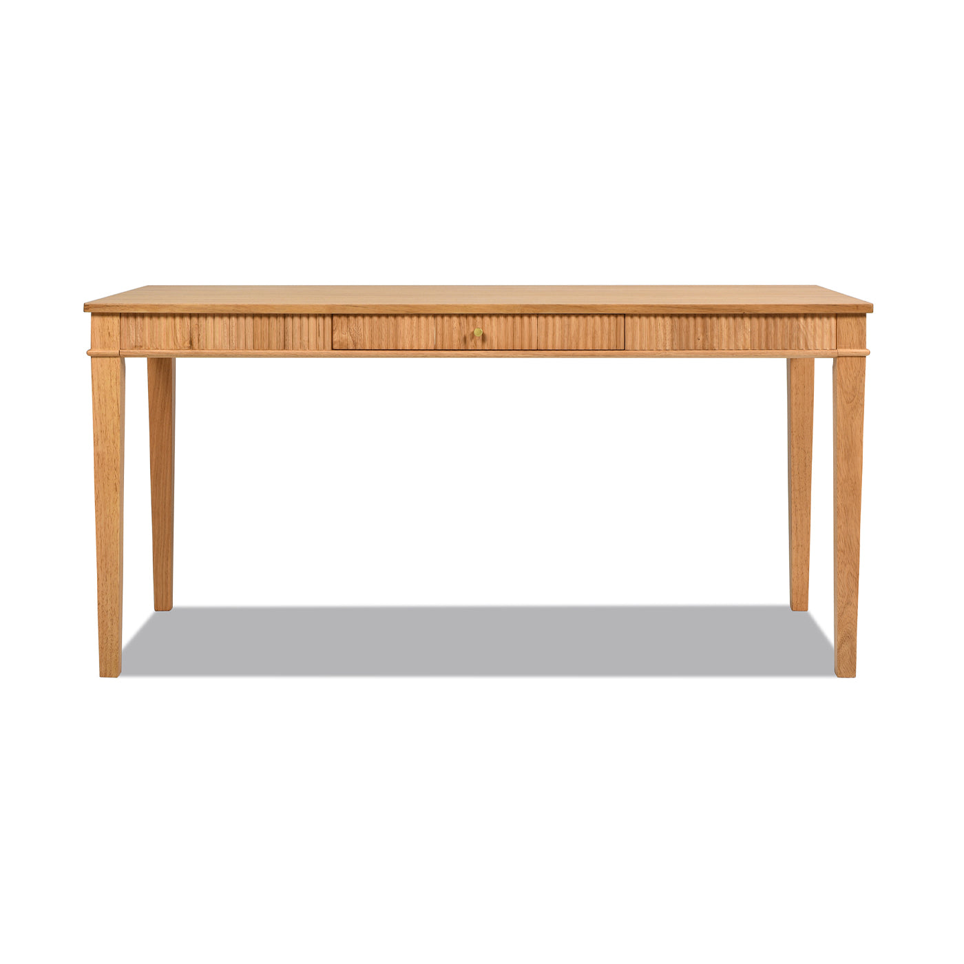 Dumont Modern Farmhouse 1-Drawer Fluted Home Office Writing Desk