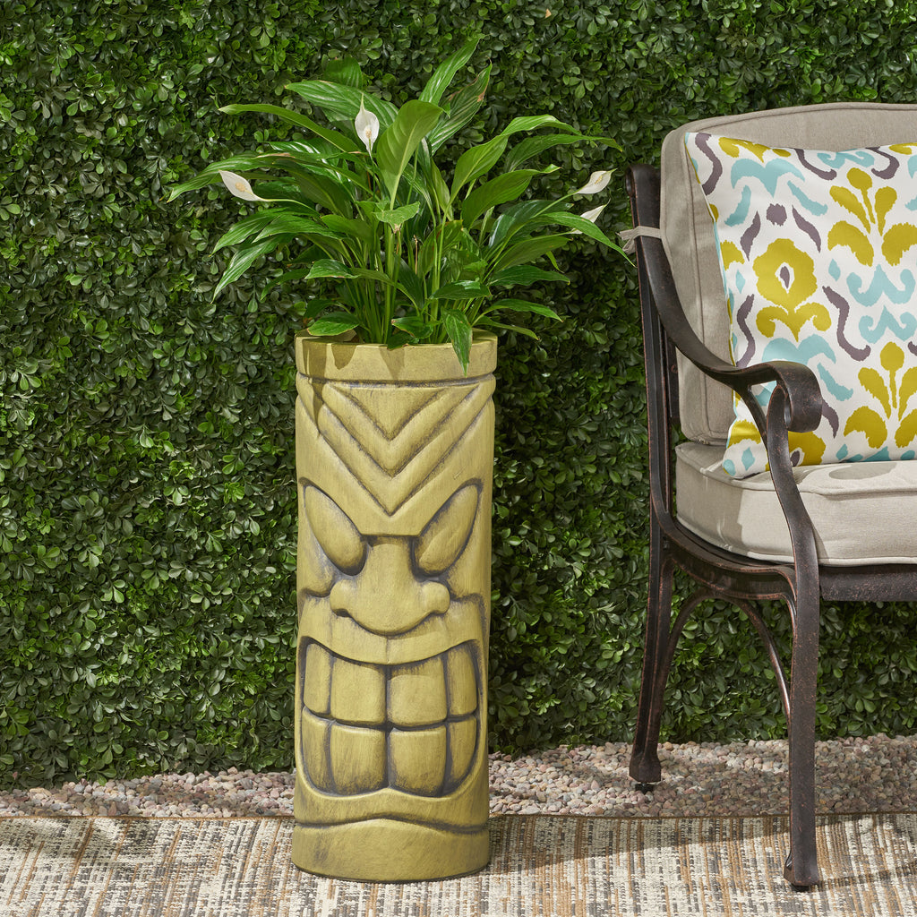 Stone Statue Urn Planter