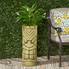 Stone Statue Urn Planter