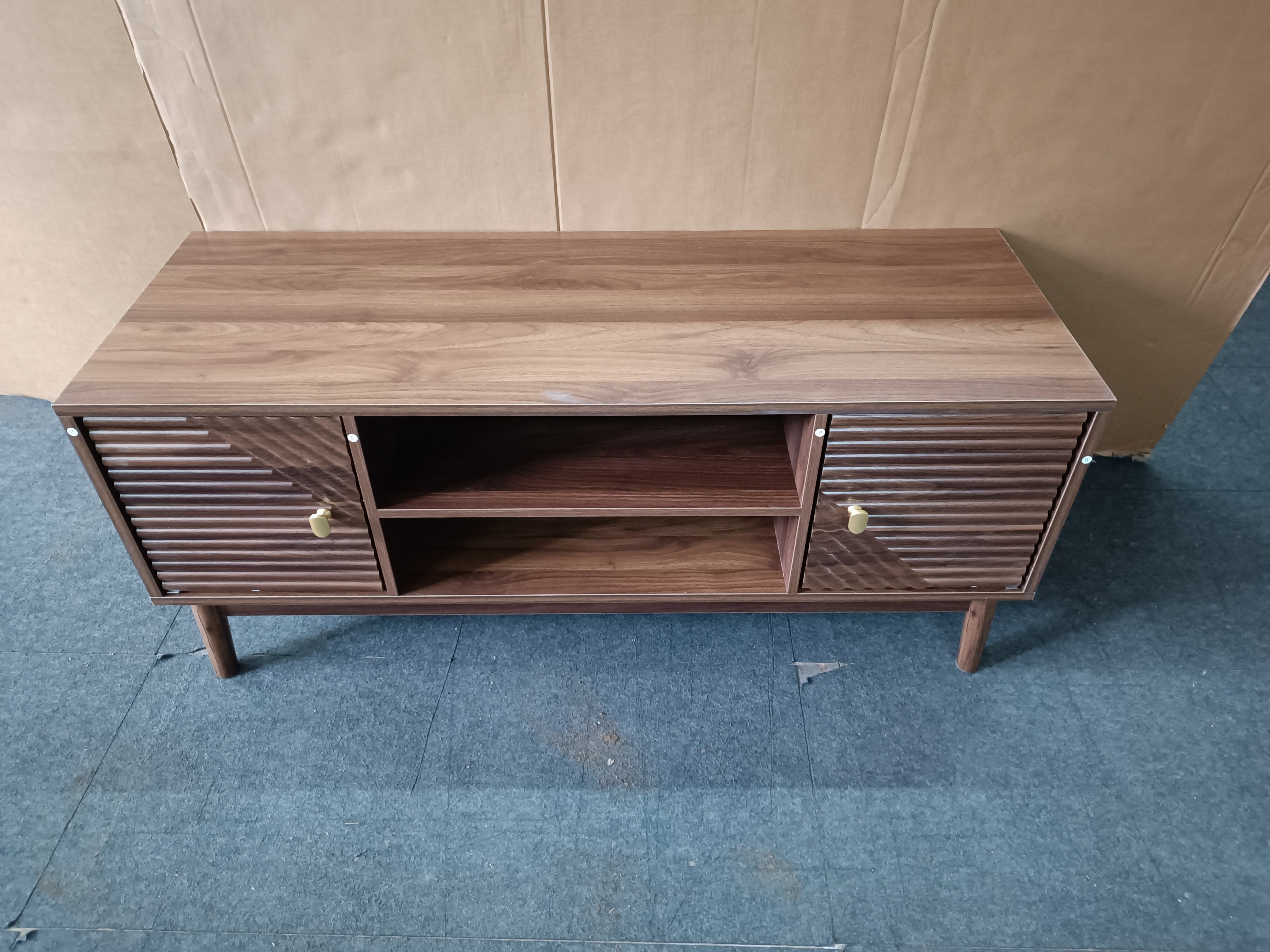 43.31 Inch TV Stand, Mid-Century Modern TV Stand