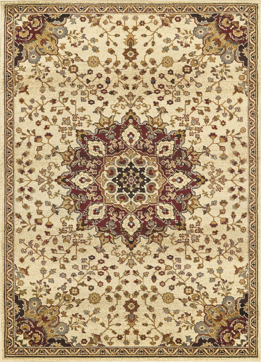 Classic GC_VIN5014 Cream Area Rug