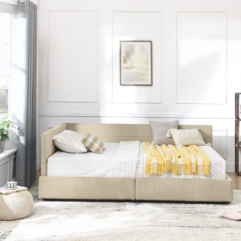 Full Size Storage Upholstered Tufted Bed Frame