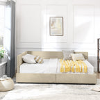 Full Size Storage Upholstered Tufted Bed Frame