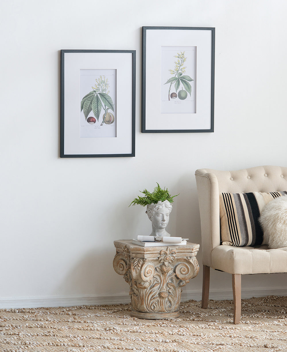 19.7x27.6" Botanical Wall Art Set of 2
