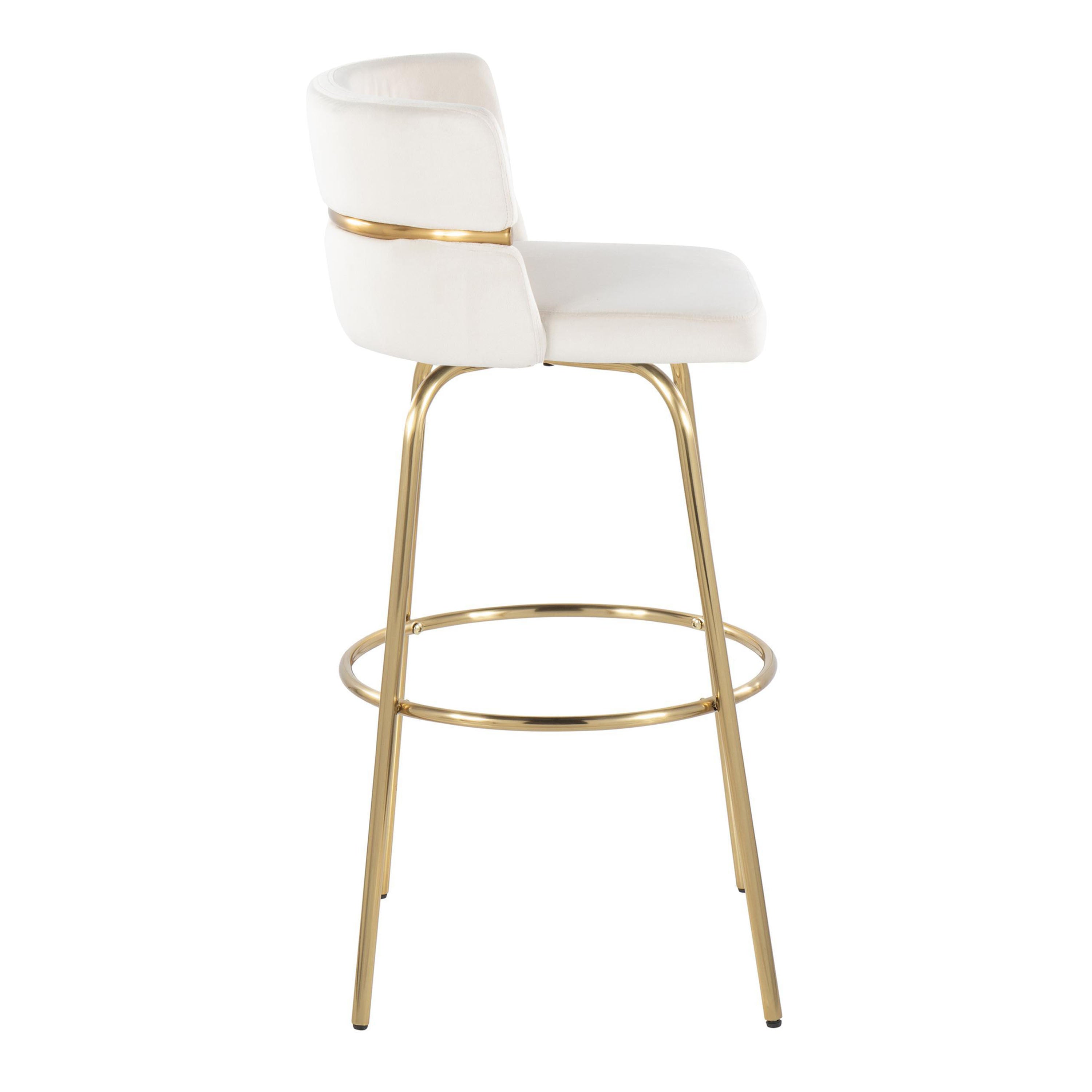 30" Fixed-Height Barstool with Swivel