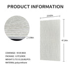 3D Faux Stone Wall Panels – 12 PCS PU Wainscoting Panel for Interior Wall Decor
