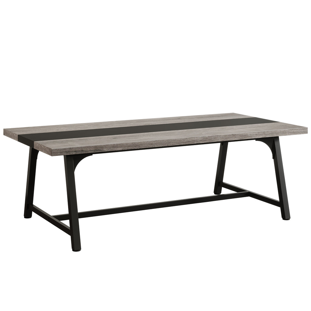 Modern Rectangular Conference Table for 6-8 People