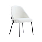 Gracie Metal Vegan Leather Dining Chair