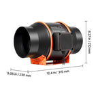 Inline Duct Fan - 402 CFM - 6 Inch EC Motor