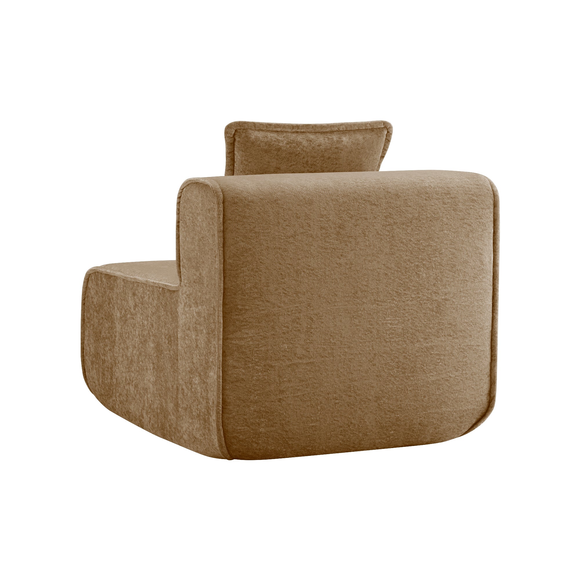 Armless Velvet Sofa