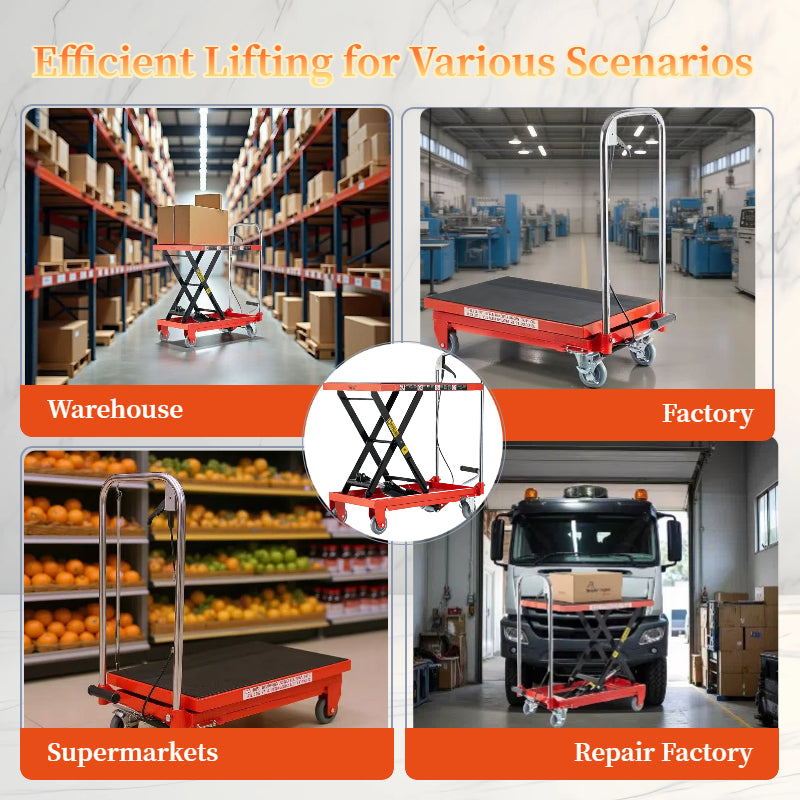 Hydraulic Lift Table Cart