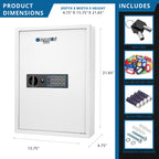 100 Keys Key Cabinet Digital Keypad Wall Safe
